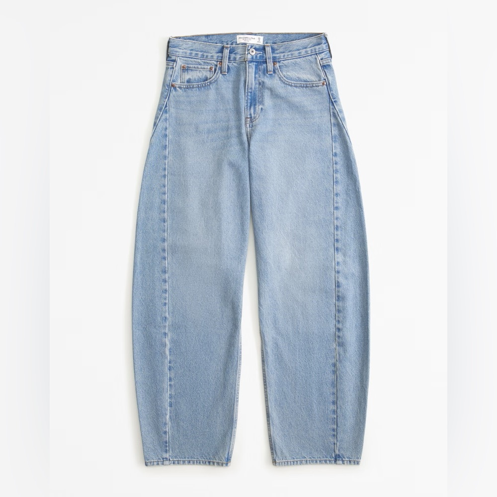 Abercrombie & Fitch Barrel Jean Mid Rise
